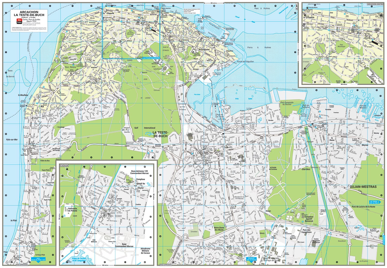 Arcachon, Gironde - Plan de ville | Blay Foldex plan de ville Blay Foldex