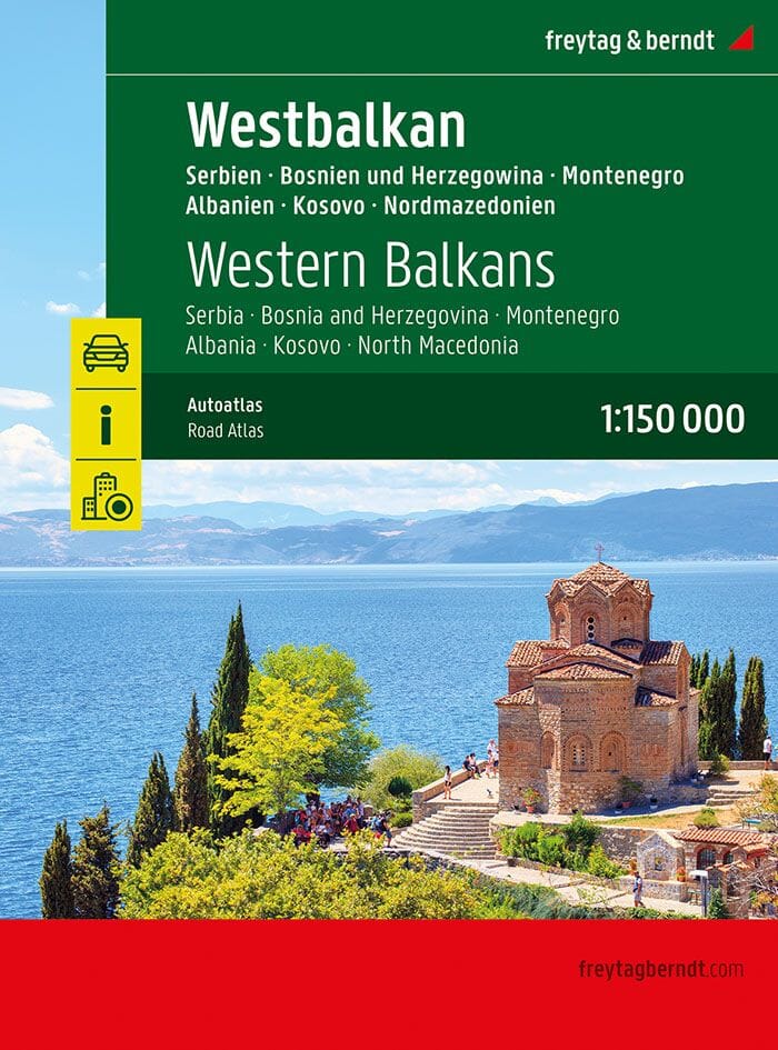 Atlas routier - Balkans Occidentaux (Albanie, Bosnie Herzégovine, Kosovo, Monténégro, Macédoine du Nord, Serbie) | Freytag & Berndt atlas Freytag & Berndt