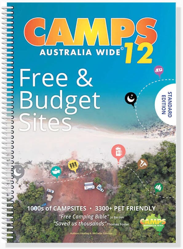 Atlas routier d'Australie et guide des campings - Camps Australia Wide 12 (format A4) | Hema Maps atlas Hema Maps