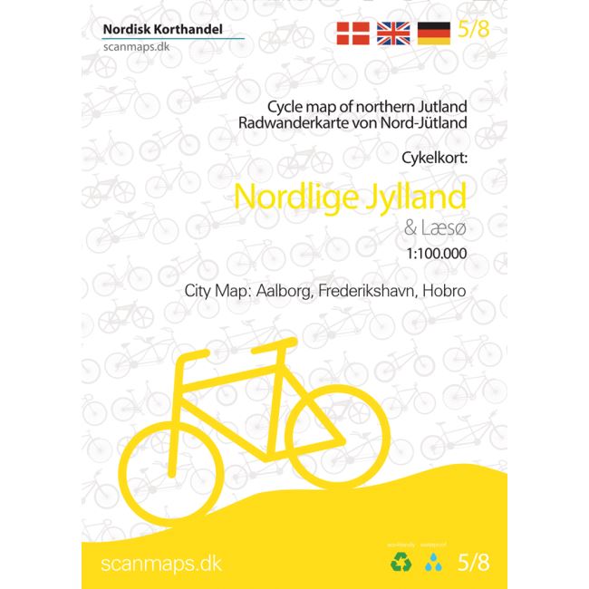 Carte cycliste du Danemark n° 5 - Jutland Nord | Scanmaps carte cycliste Scanmaps