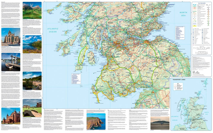 Carte de poche - Écosse | Collins carte routière Collins
