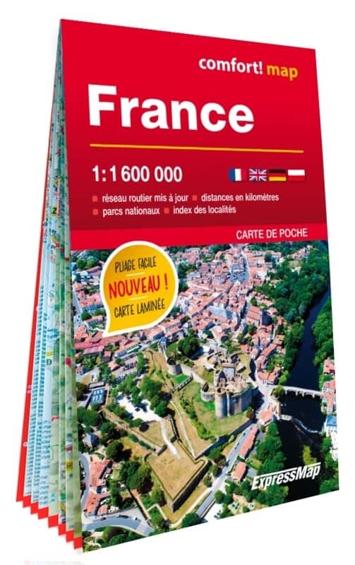 Carte de poche plastifiée - France | Express Map carte routière Express Map