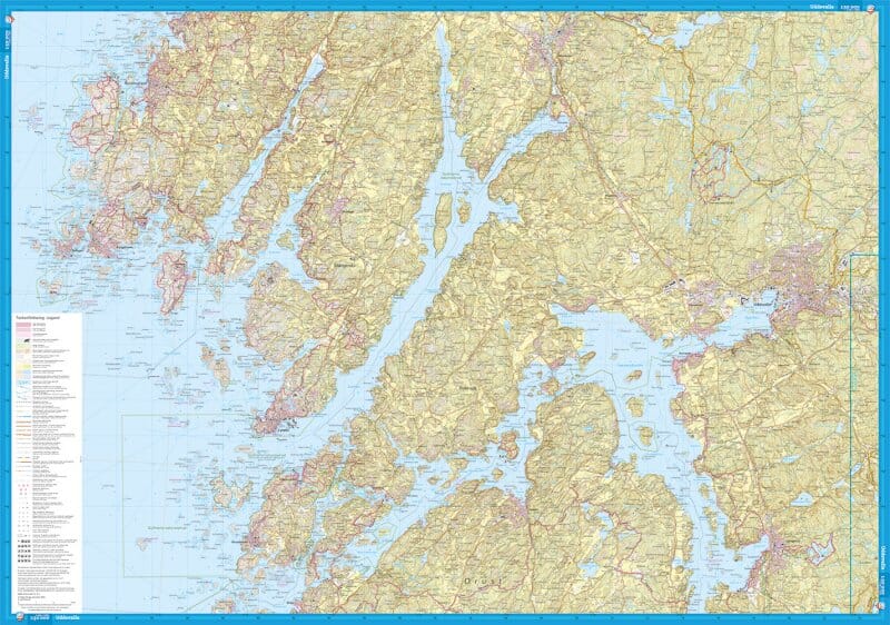Carte de randonnée et d'activités nautiques - Södra Bohuslän (Suède) | Calazo - 1/50 000 carte de randonnée Calazo
