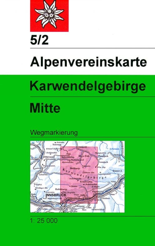 Carte de randonnée n° 05/2 - Karwendelgebirge Centre (Alpes autrichiennes) | Alpenverein carte de randonnée Alpenverein