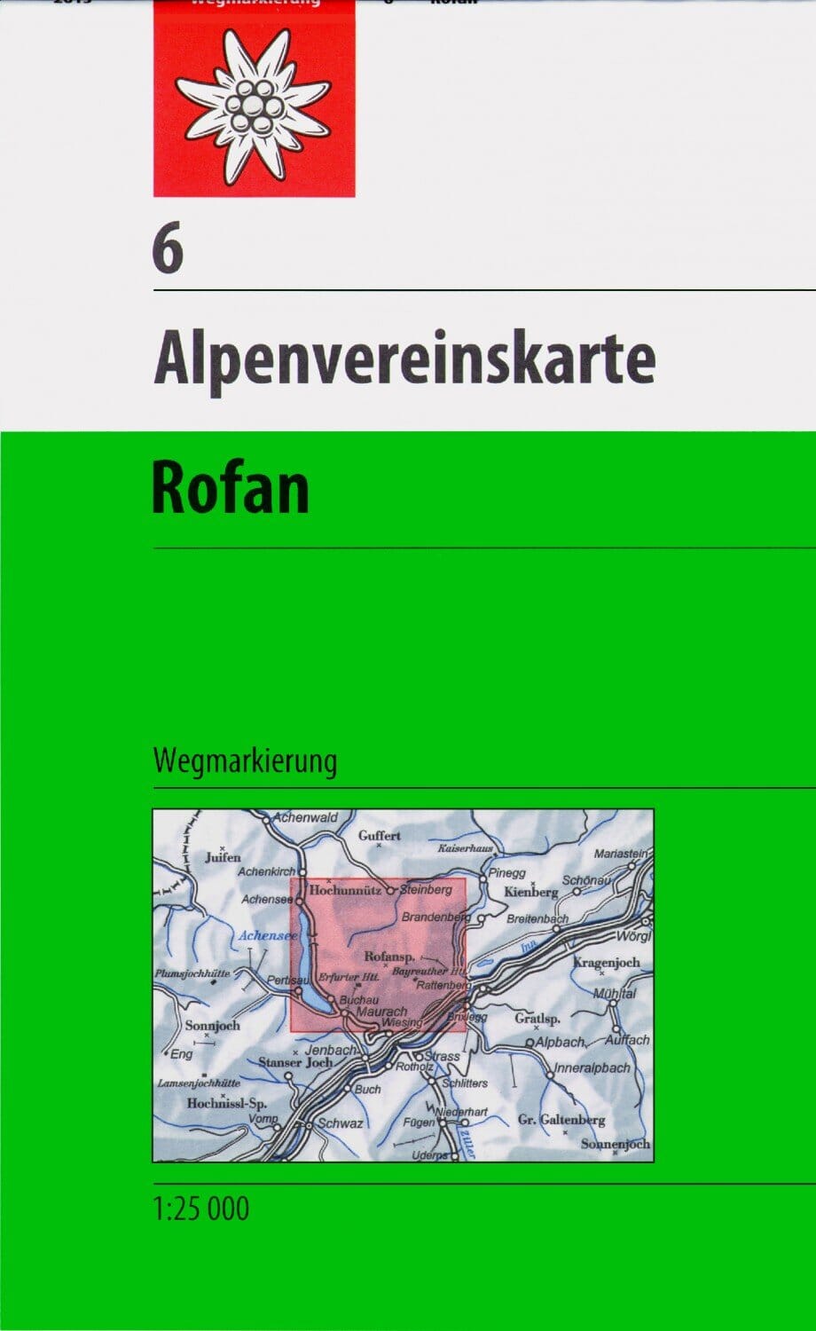 Carte de randonnée n° 06 - Rofan (Alpes autrichiennes) | Alpenverein carte de randonnée Alpenverein
