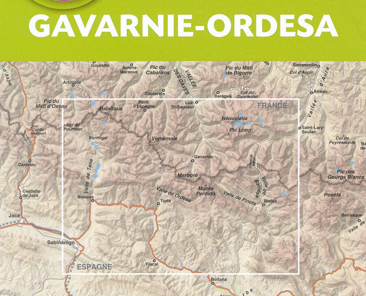 Carte de randonnée n° 12 - Gavarnie & Ordesa (Pyrénées) | Rando Editions carte de randonnée Rando Editions