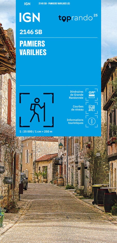 Carte de randonnée n° 2146 - Pamiers, Varilhes | IGN - Série Bleue carte de randonnée IGN