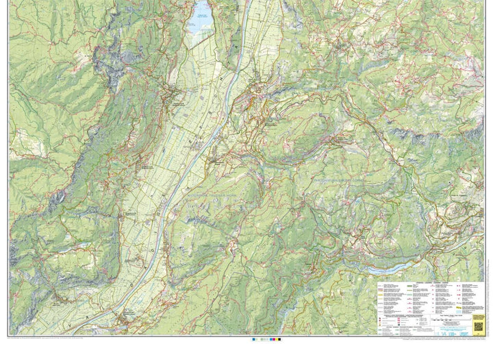 Carte de randonnée n° 49 - Route des vins du Tyrol du Sud (Italie) | Tabacco carte de randonnée Tabacco