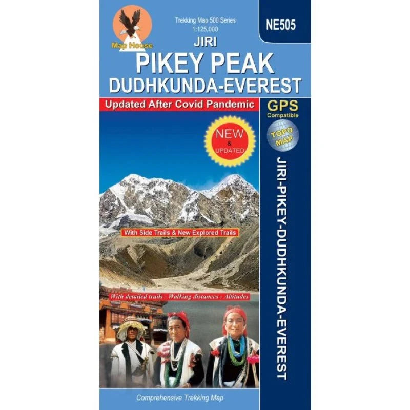 Carte de trekking - Jiri-Pikey-Everest : Dudhkunda-Pikey Cultural & Renjo Pass Trail (NE505) | Himalayan MapHouse carte de randonnée Himalayan MapHouse