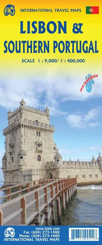 Carte de voyage - Portugal & Plan de Lisbonne | ITM carte routière ITM