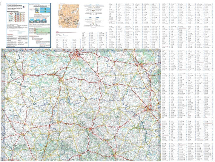 Carte régionale n° 521 - Nouvelle-Aquitaine Nord : Poitou-Charentes, Limousin 2026 | Michelin carte routière Michelin