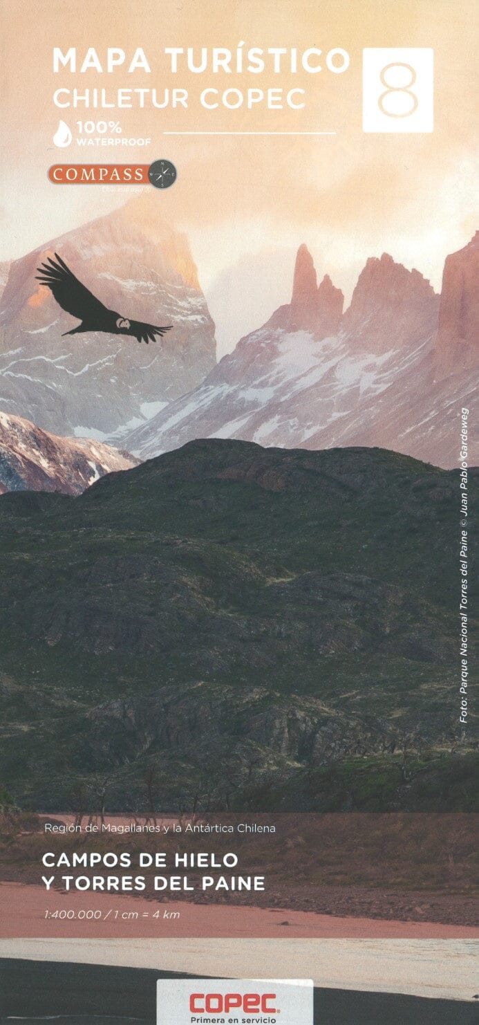 Carte routière de Campos de Hielo - Parc national Torres del Paine (Chili) | COPEC carte routière COPEC Default Title
