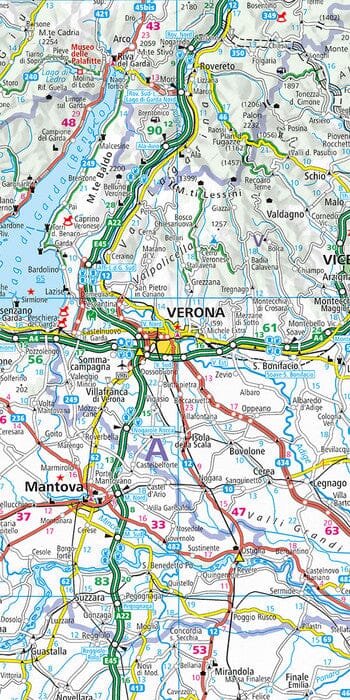 Carte routière - Italie du Nord | Kümmerly & Frey carte routière Kümmerly & Frey