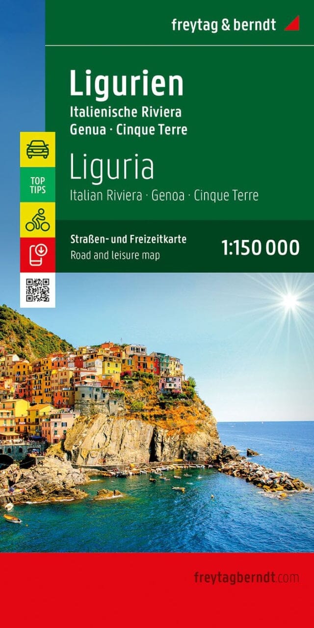 Carte routière - Ligurie : Riviera Italienne, Gênes, Cinque Terre | Freytag & Berndt carte routière Freytag & Berndt