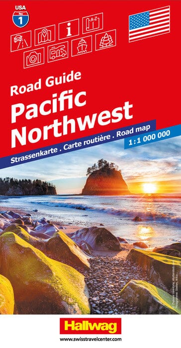 Carte routière n° 1 - USA Nord-Ouest | Hallwag carte routière Hallwag