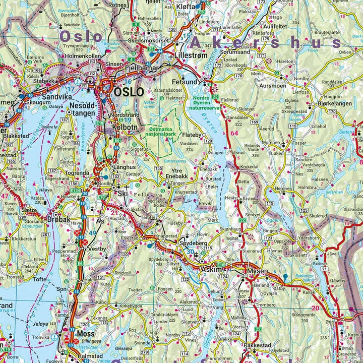Carte routière - Norvège | Freytag & Berndt carte routière Freytag & Berndt