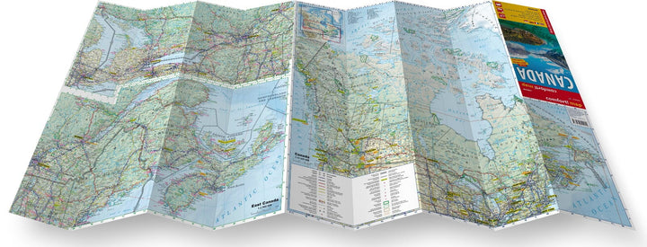 Carte routière plastifiée - Canada | Express Map carte routière Express Map