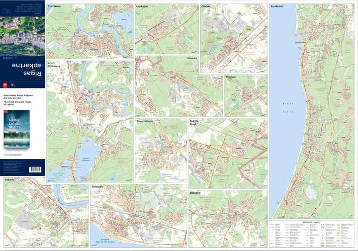 Carte routière - Riga et environs | Jana Seta carte routière Jana Seta