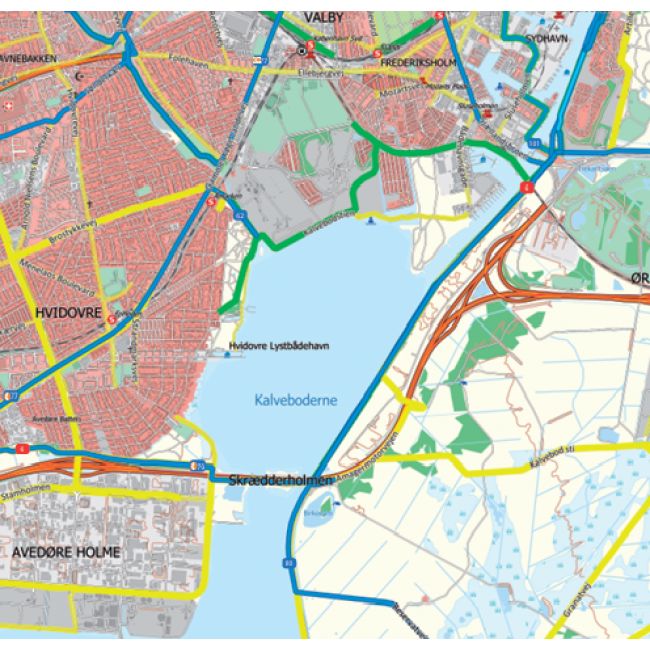 Carte touristique - Danemark & Route Marguerite | Scanmaps carte routière Scanmaps