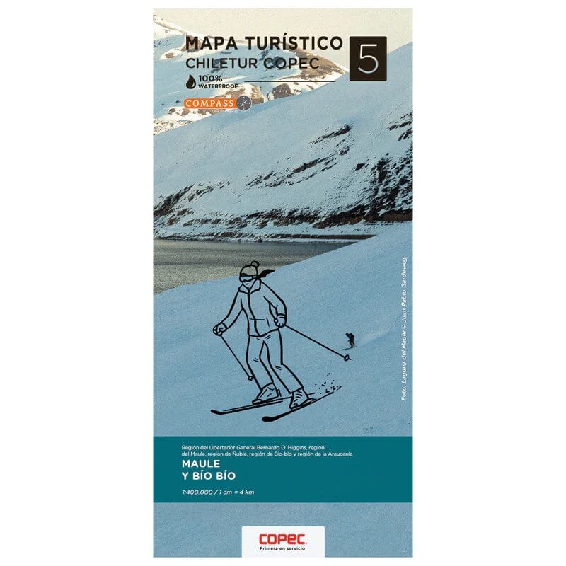 Carte touristique - Maule y Bio Bio (Chili) | COPEC carte pliée COPEC