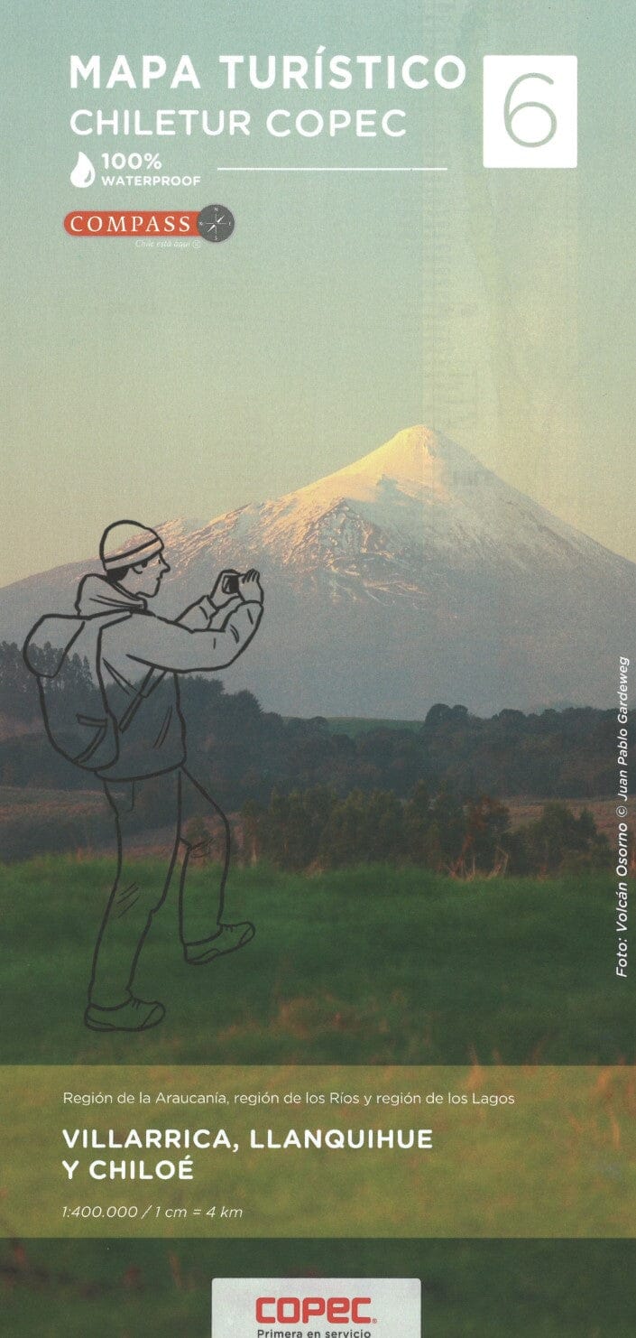 Carte touristique - Villarrica, Llanquihue et Chiloé (Chili) | COPEC carte routière COPEC Default Title