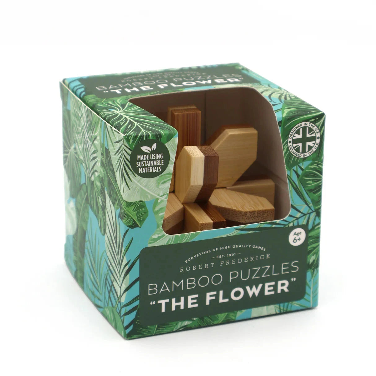 Casse-tête 3D en bambou - The Flower (6 ans et +) | Robert Frederick jeu Robert Frederick