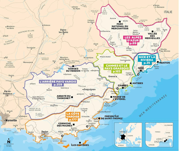 Géoguide (coups de coeur) - Côté d'Azur - Édition 2025 | Gallimard guide de voyage Gallimard