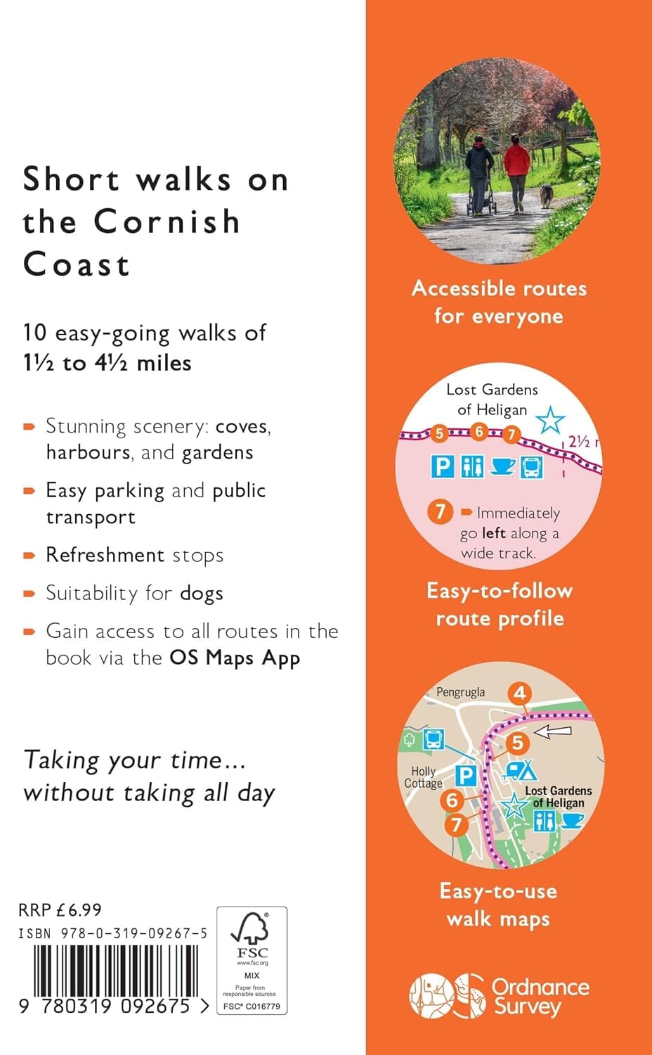 Guide de balades (en anglais) - Cornish Coast (Cornouailles) | Ordnance Survey - Short Walks guide de randonnée Ordnance Survey