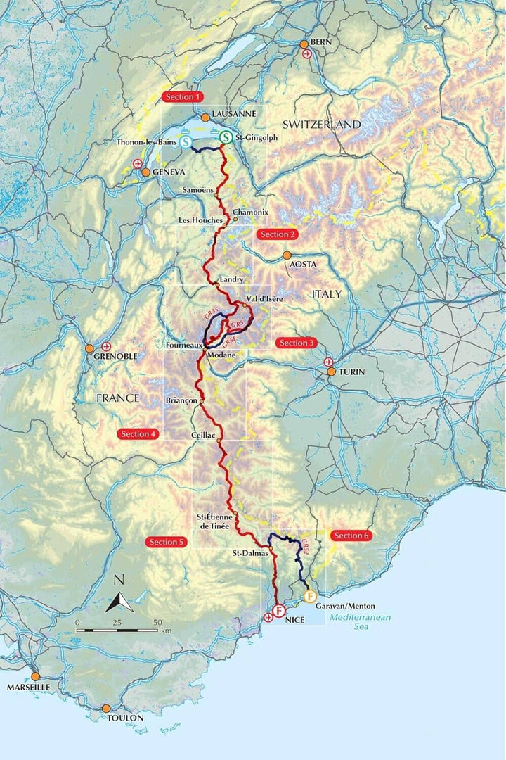 Guide de randonnées (en anglais) - The GR5 trail through the French Alps : from Lake Geneva to Nice | Cicerone guide de randonnée Cicerone