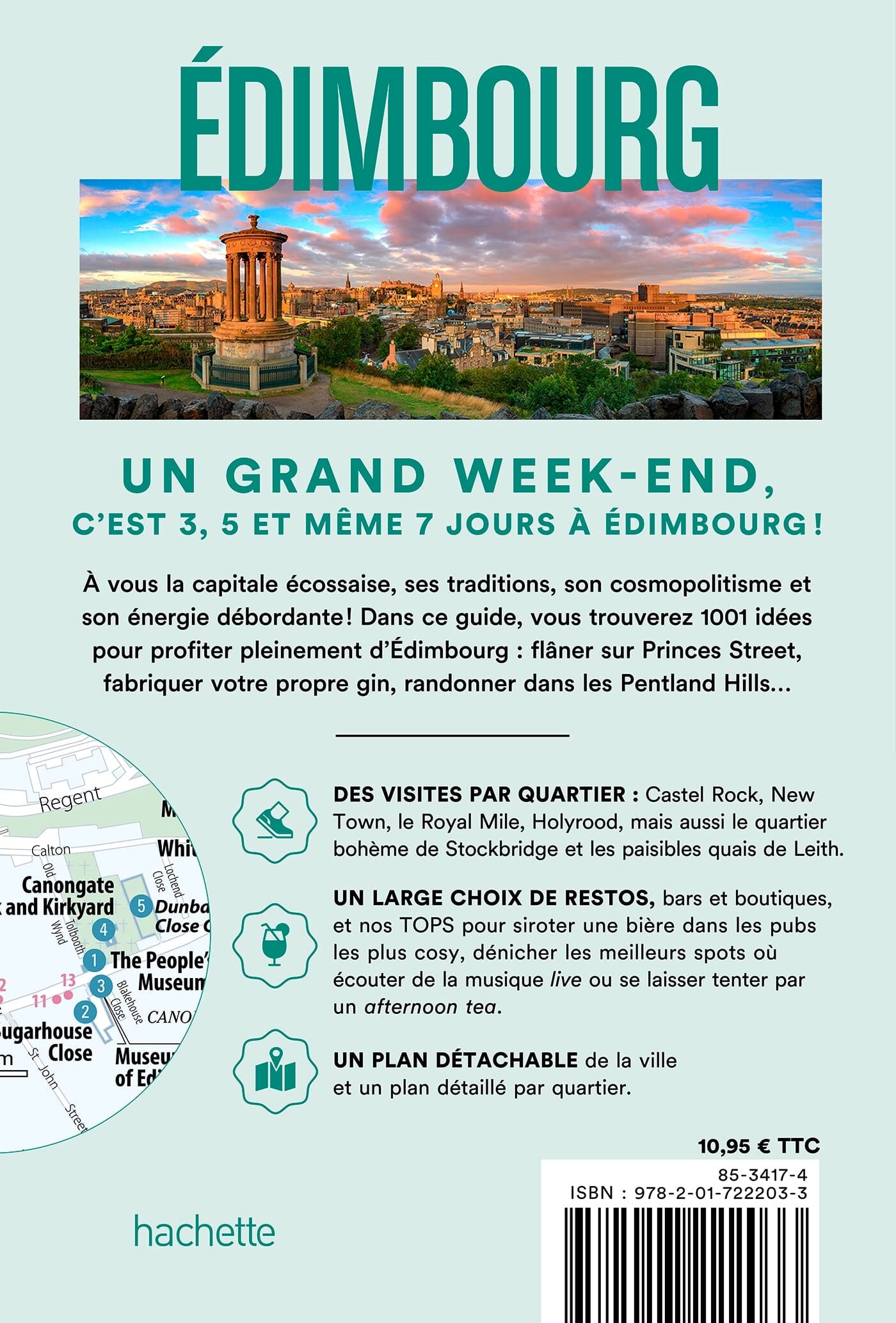 Guide de voyage de poche - Un Grand Week-end à Edimbourg - Édition 2023 | Hachette guide de voyage Hachette