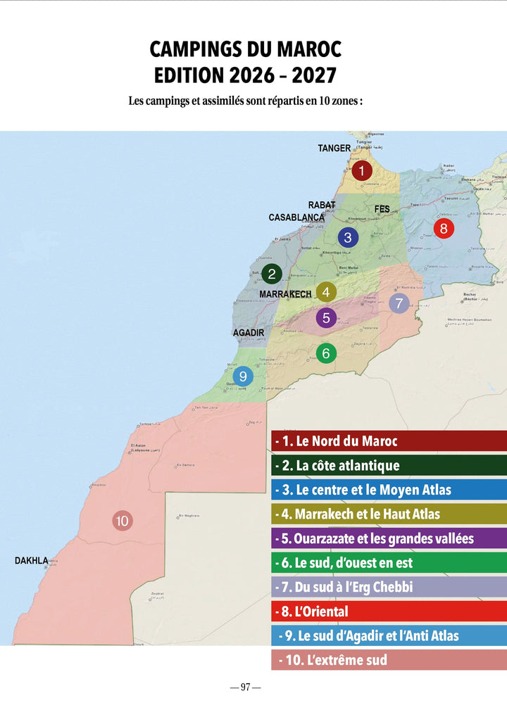 Guide des Campings du Maroc - Edition 2026/27 | Gandini guide de voyage Extrem'Sud - Guides Gandini