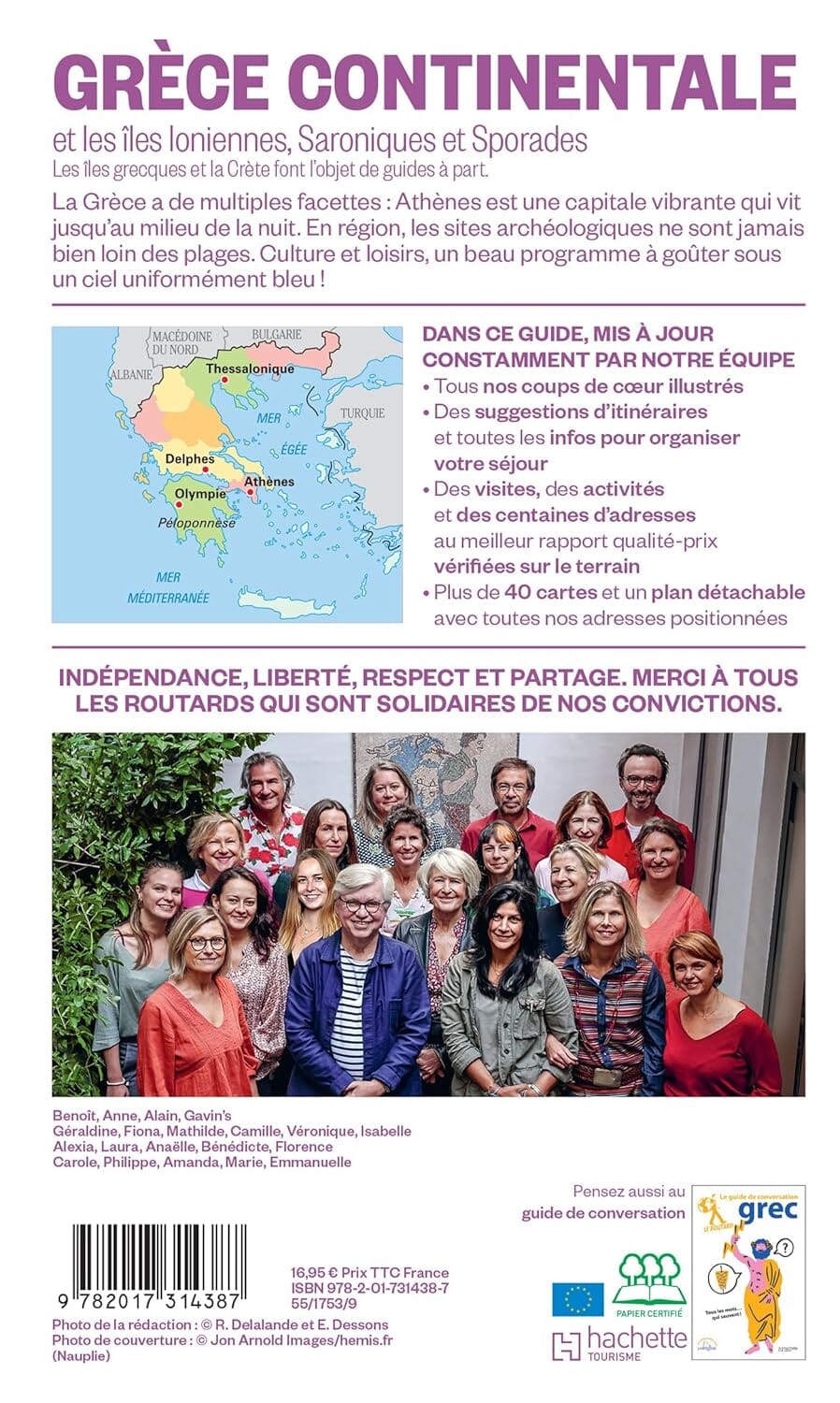 Guide du Routard - Grèce continentale, îles ioniennes, Saroniques et Sporades 2025/26 | Hachette guide de voyage Hachette