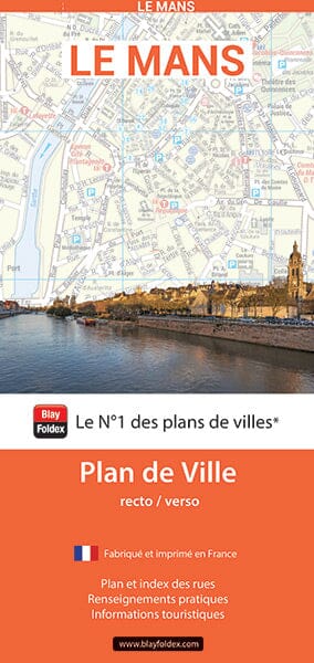 Le Mans, Sarthe - Plan de ville | Blay Foldex plan de ville Blay Foldex