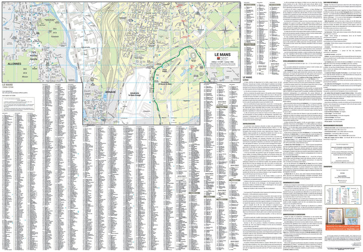 Le Mans, Sarthe - Plan de ville | Blay Foldex plan de ville Blay Foldex