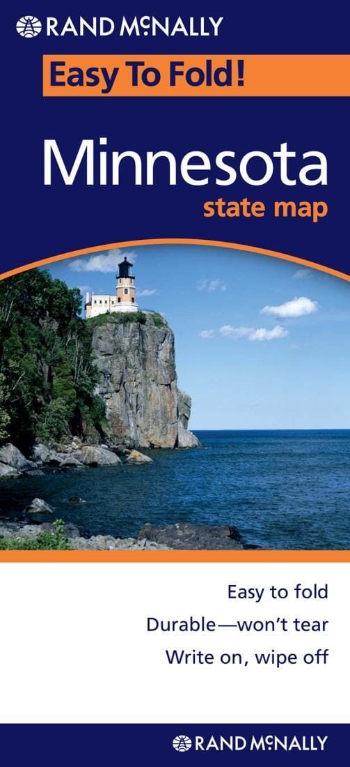 Minnesota, carte facile à plier | Rand McNally carte pliée Rand McNally