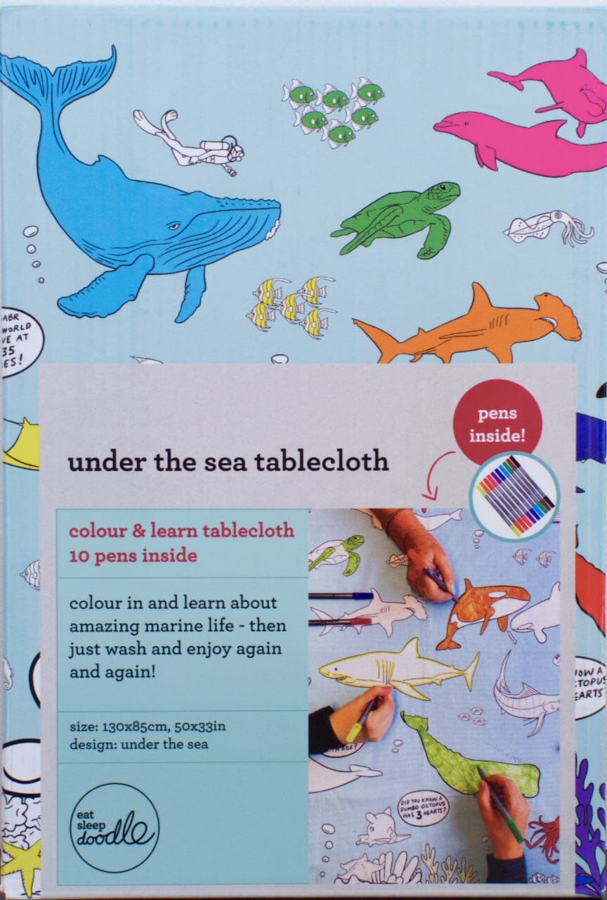 Nappe à colorier - Motif "Vide l'étang" | Eat Sleep Doodle jeu Eat Sleep Doodle