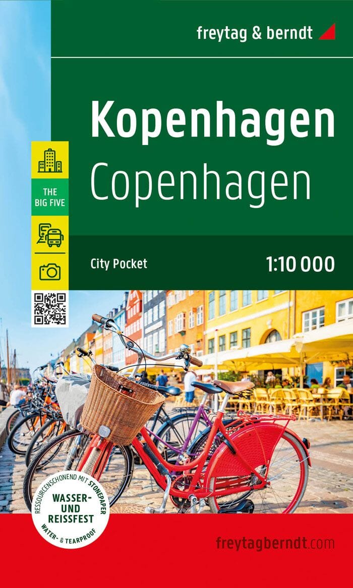 Plan de poche - Copenhague | Freytag & Berndt carte pliée Freytag & Berndt