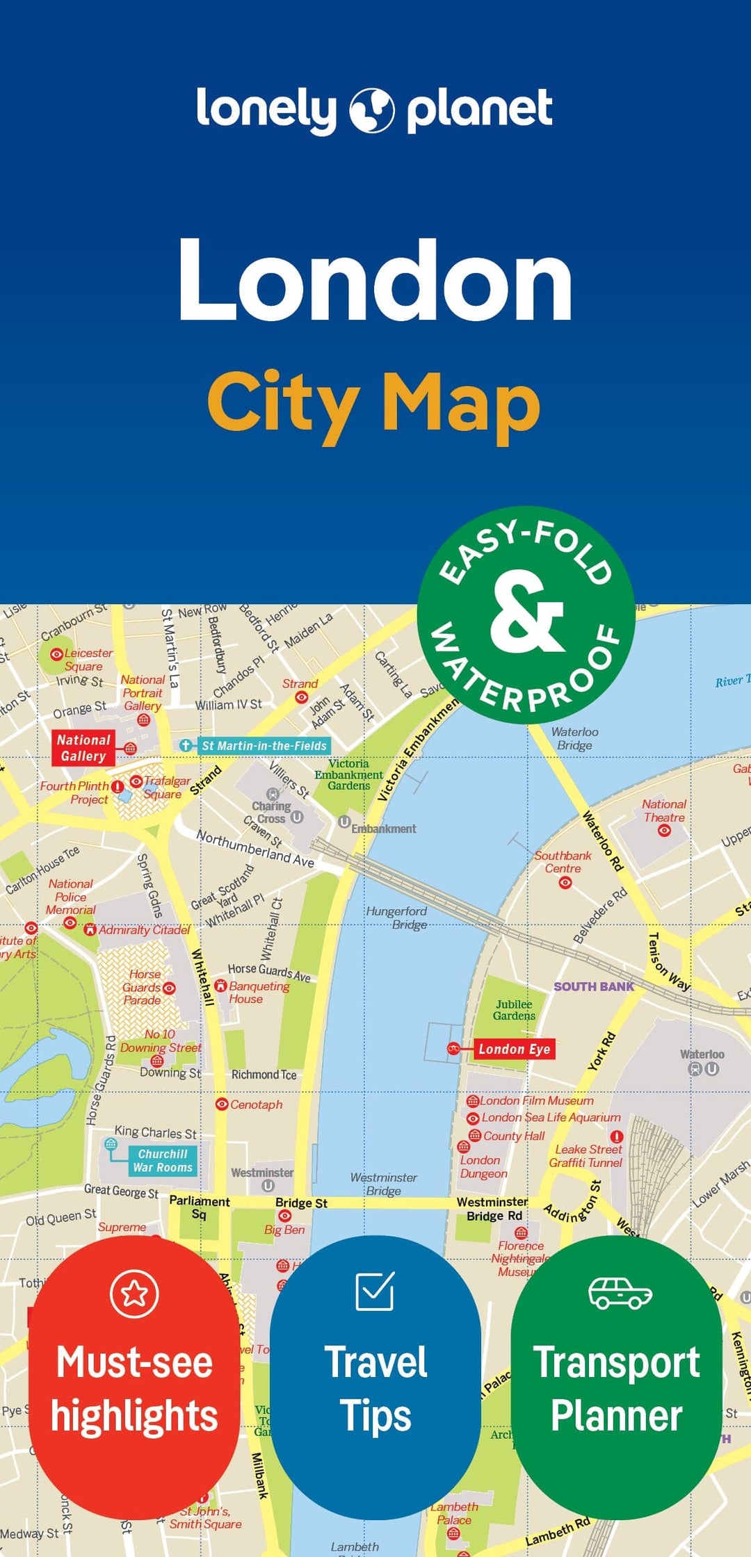 Plan de ville (en anglais) - London | Lonely Planet carte pliée Lonely Planet EN