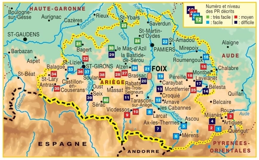Topoguide de randonnée - L'Ariège à pied | FFR guide de randonnée FFR - Fédération Française de Randonnée