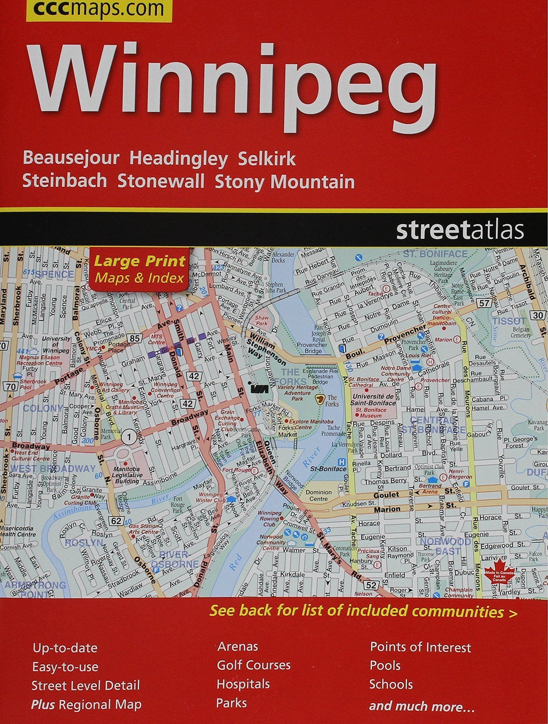 Winnipeg (Manitoba) Street Atlas | Canadian Cartographics Corporation Atlas