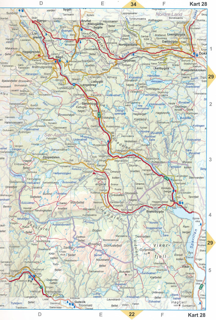 Atlas routier - Norvège | Nordeca atlas Nordeca