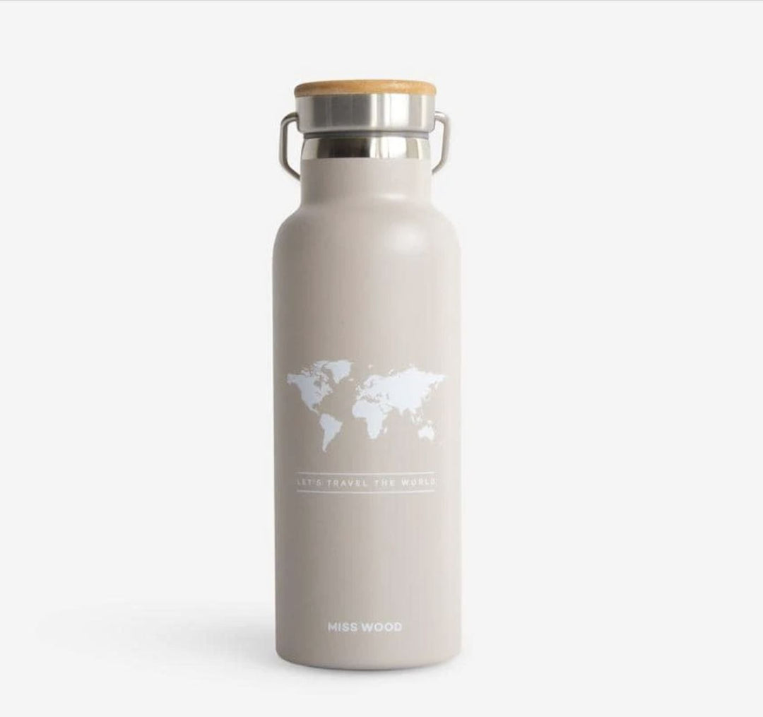Bouteille isotherme | Miss Wood accessoire de voyage Miss Wood Beige