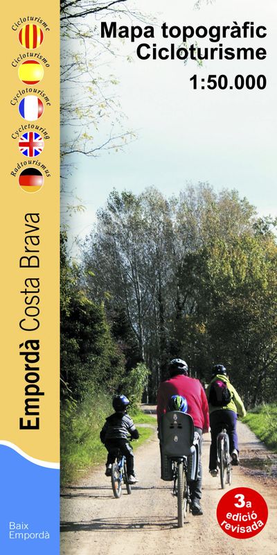 Carte cycliste - Costa Brava | Piolet carte cycliste Editorial Piolet