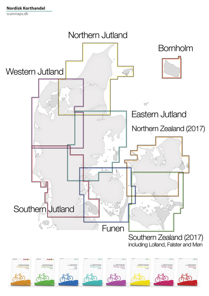 Carte cycliste du Danemark n° 8 - Bornholm | Scanmaps carte cycliste Scanmaps