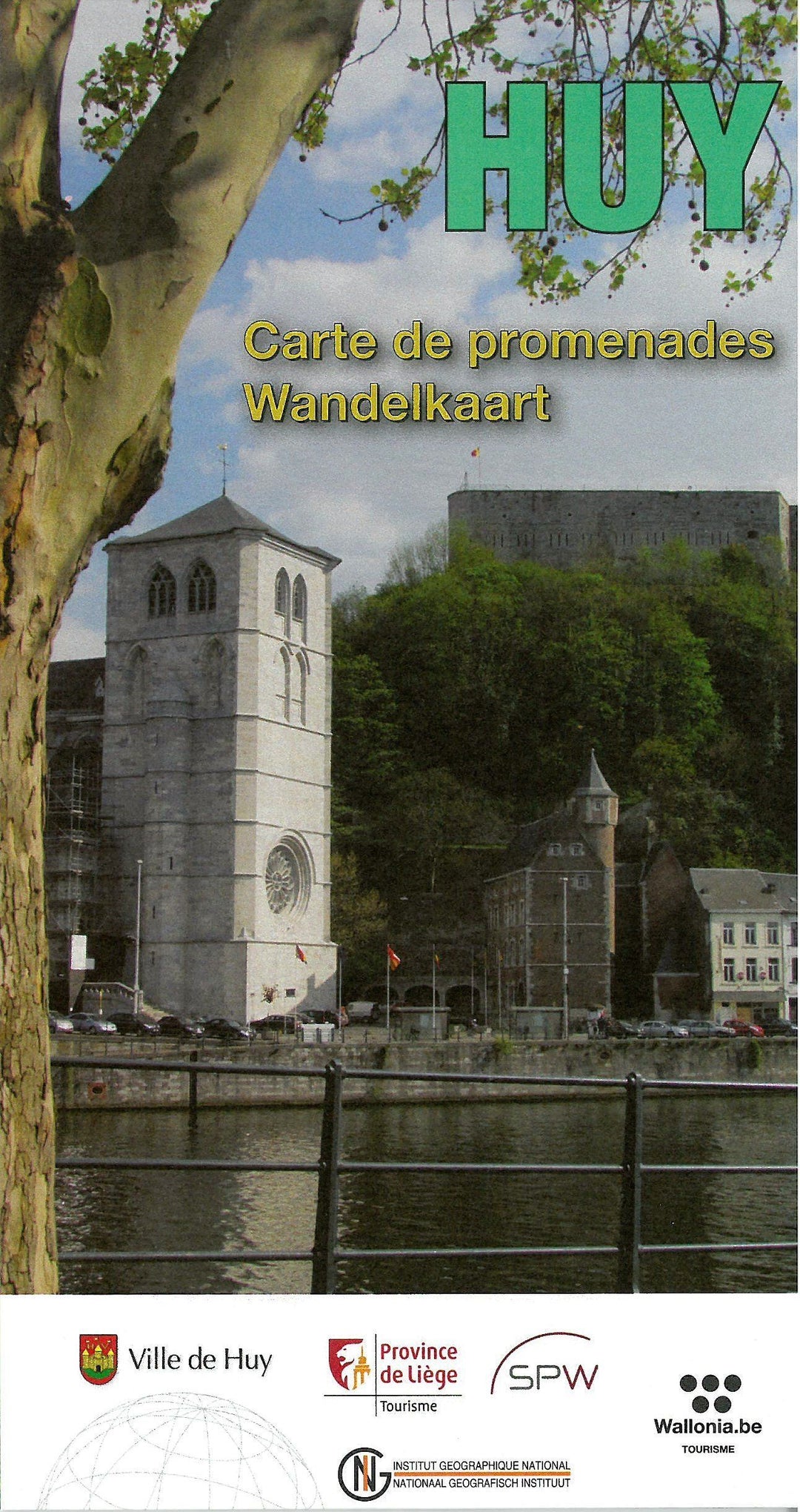 Carte de promenades - Huy (Belgique) | NGI carte pliée IGN Belgique
