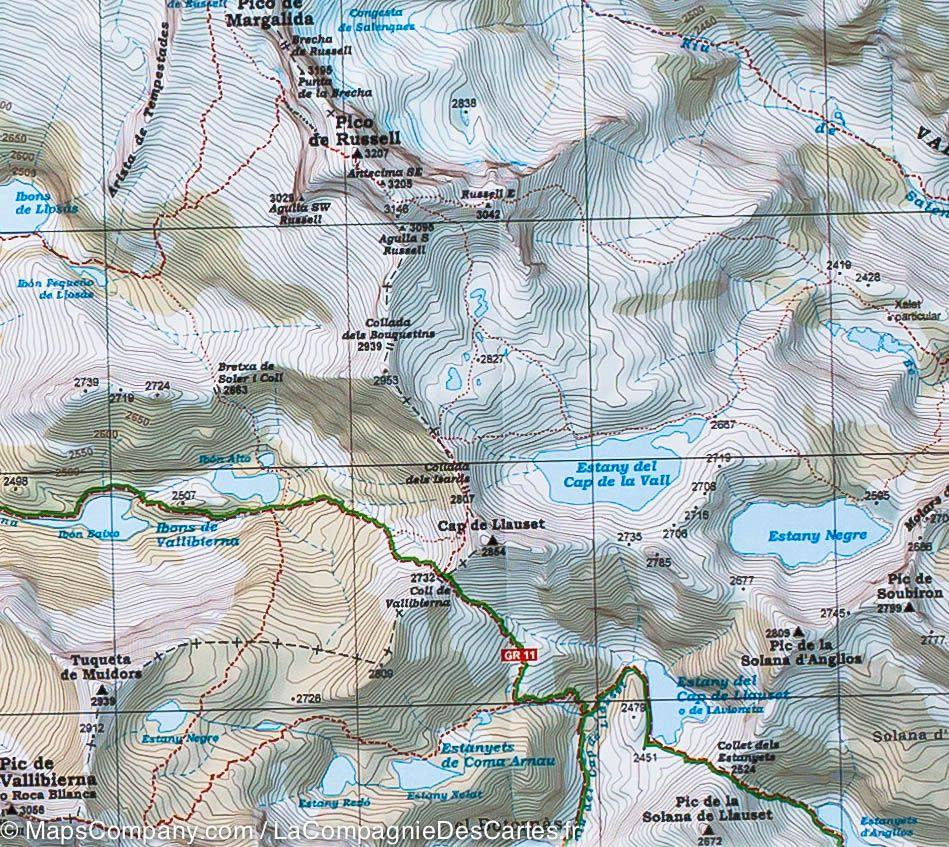 Carte de randonnée - Aneto, Massif de la Maladeta & parc naturel de Posets-Maladeta (Pyrénées) | Alpina carte de randonnée Editorial Alpina