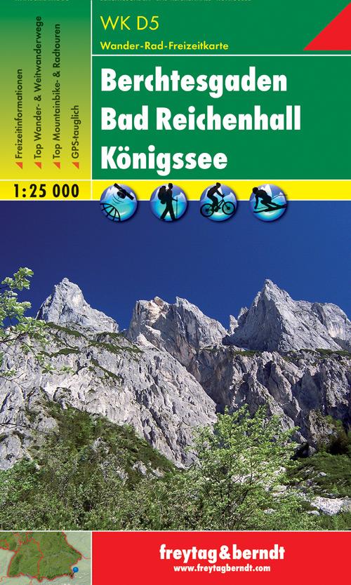 Carte de randonnée - Berchtesgaden - Bad Reichenhall (Allemagne), n° WKD5 | Freytag & Berndt carte pliée Freytag & Berndt