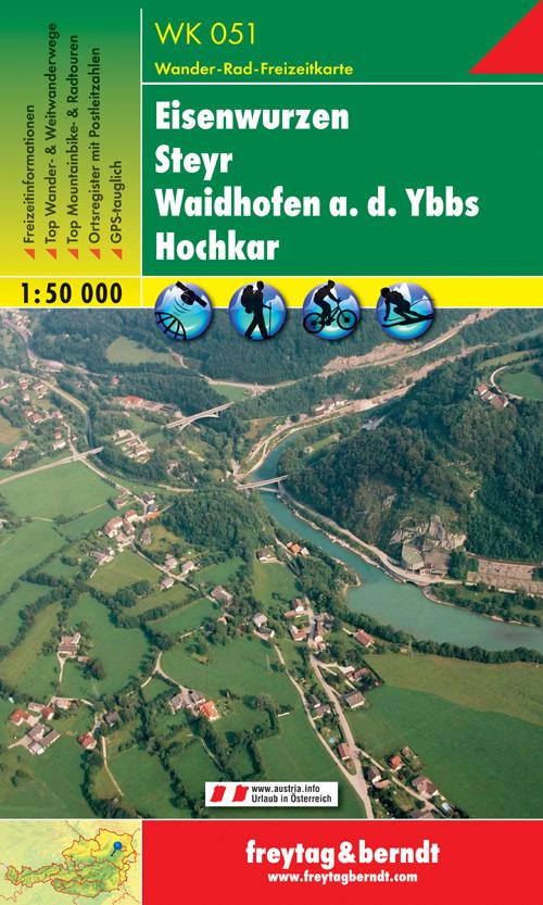 Carte de randonnée - Eisenwurzen -Steyr - Waidhofen a.d.Ybbs - Hochkar (Alpes autrichiennes), n° WK051 | Freytag & Berndt carte pliée Freytag & Berndt