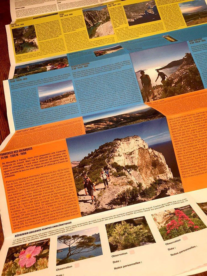 Carte de randonnée - Les Calanques : découverte & randonnée | VTOPO carte de randonnée VTOPO