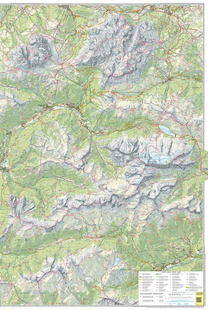 Carte de randonnée n° 06 - Val di Fassa (Dolomites, Italie) | Tabacco carte de randonnée Tabacco